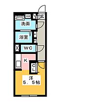 ＬＵＯＲＥ城西  ｜ 愛知県名古屋市西区城西１丁目（賃貸マンション1K・5階・24.40㎡） その2