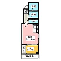 エテルノ幅下  ｜ 愛知県名古屋市西区幅下１丁目（賃貸マンション1DK・3階・28.50㎡） その2