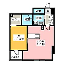 ルーエ錦  ｜ 愛知県名古屋市中区錦１丁目（賃貸マンション1LDK・4階・44.58㎡） その2