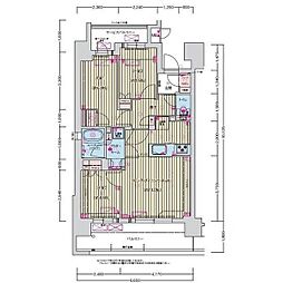 プレサンス名駅南ブリエ 3LDKの間取図画像