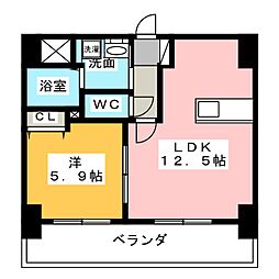S-FORT北山王 1LDKの間取図画像