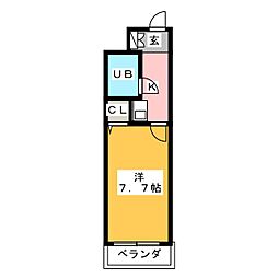 ライオンズマンション丸の内第6 1Kの間取図画像