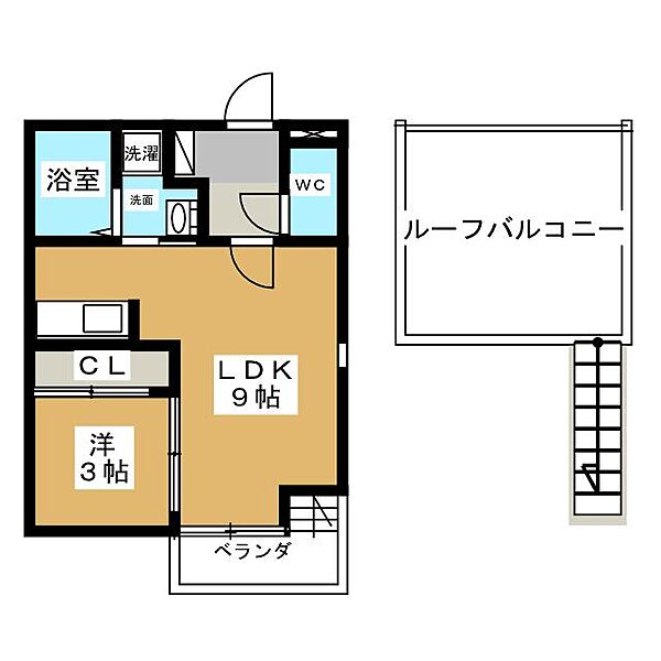 GRANDTIC東枇杷島 ｜愛知県名古屋市中村区猪之越町１丁目(賃貸アパート1LDK・2階・30.12㎡)の写真 その2