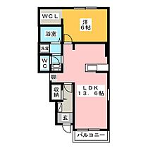 ドエル・グレース・セカンド  ｜ 愛知県あま市中萱津法慶寺（賃貸アパート1LDK・1階・46.06㎡） その2