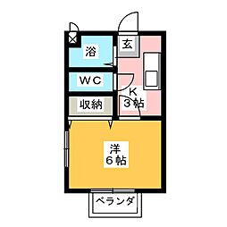 間取図画像 1K