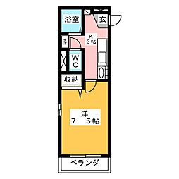間取図画像 1K