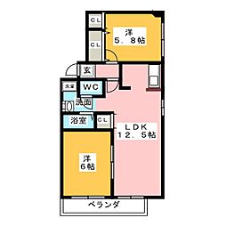間取図画像 2LDK