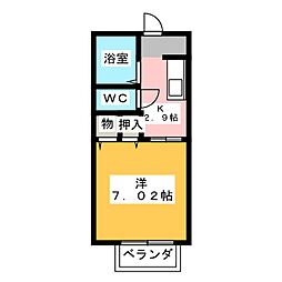 間取図画像 1K