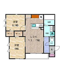 間取図画像 2LDK