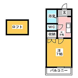 間取図画像 1K
