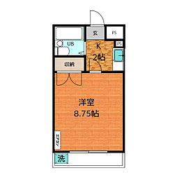 ホープメイワ 1Kの間取図画像