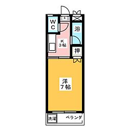ロイヤルマンション甚目寺 1Kの間取図画像