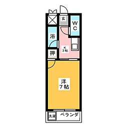 ロイヤルマンション甚目寺 1Kの間取図画像