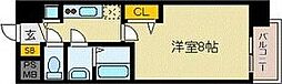 プレサンス名古屋ステーションフレア 1Kの間取図画像