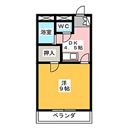 翠明ビル明月 3階1DKの間取り