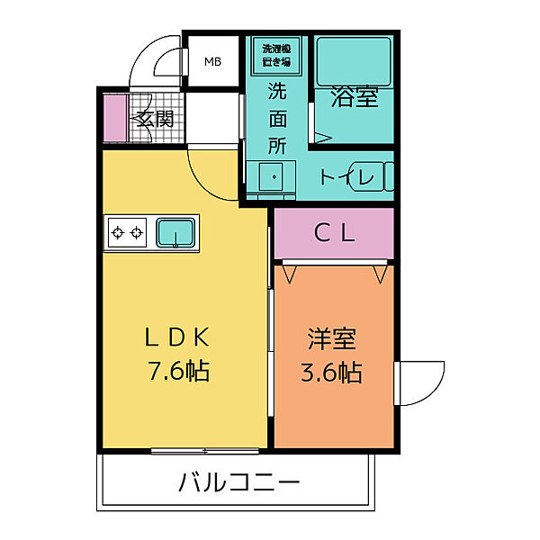 アヴァンセ桜山 204｜愛知県名古屋市瑞穂区洲雲町４丁目(賃貸マンション1LDK・2階・29.41㎡)の写真 その2