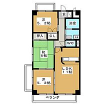 ハピネス川名  ｜ 愛知県名古屋市昭和区檀溪通１丁目（賃貸マンション3LDK・5階・60.20㎡） その2