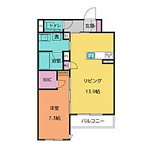 シャルム桜山 203 ｜ 愛知県名古屋市瑞穂区洲雲町１丁目4-2（賃貸マンション1LDK・2階・50.13㎡） その2