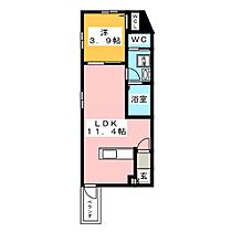 Ｚｅｃｃａ桜山  ｜ 愛知県名古屋市昭和区滝子通４丁目（賃貸アパート1LDK・1階・35.11㎡） その2