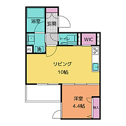 オーサム・メゾン御器所 1LDKの間取図画像