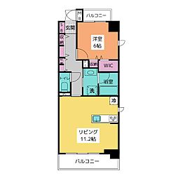 ArsarethGokiso 1LDKの間取図画像