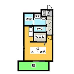 BRANCHE吹上 ワンルームの間取図画像