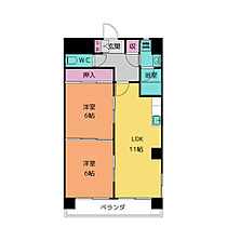 第一日比野ハイツ  ｜ 愛知県名古屋市熱田区青池町１丁目（賃貸マンション2LDK・4階・55.55㎡） その2