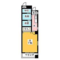 ニッシンハイツ日比野  ｜ 愛知県名古屋市熱田区比々野町（賃貸マンション1K・4階・24.58㎡） その2