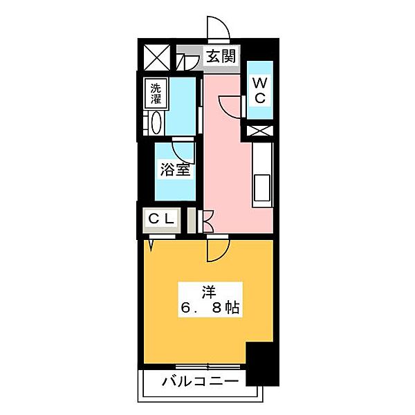 ＳＴＡＹ ｜愛知県名古屋市中区平和２丁目(賃貸マンション1K・5階・27.33㎡)の写真 その2