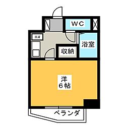 セントラルハイツ中野本町 1Kの間取図画像
