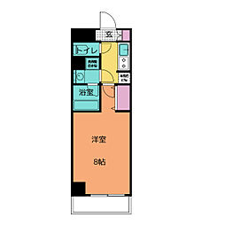 ブランシエスタ金山 1Kの間取図画像