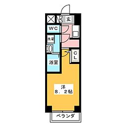 S-RESIDENCE熱田 1Kの間取図画像