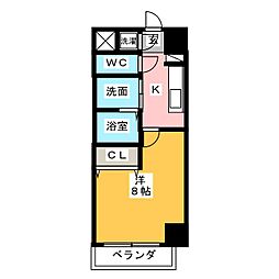 リアライズ松原 1Kの間取図画像