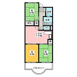 一光ハイツ尾頭橋 3LDKの間取図画像