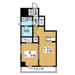 SDCourtKanayama 1LDKの間取図画像