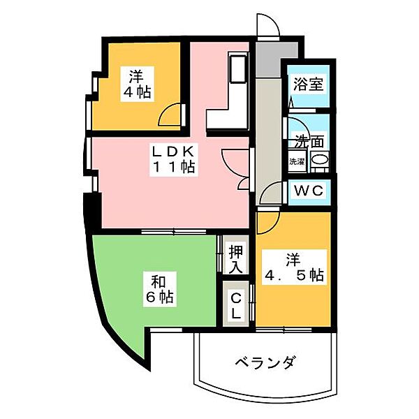 アーバンステージ名古屋 ｜愛知県名古屋市南区桜本町(賃貸マンション3LDK・6階・67.18㎡)の写真 その2