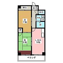 グランドパーク  ｜ 愛知県名古屋市瑞穂区甲山町１丁目（賃貸マンション2DK・7階・55.00㎡） その2