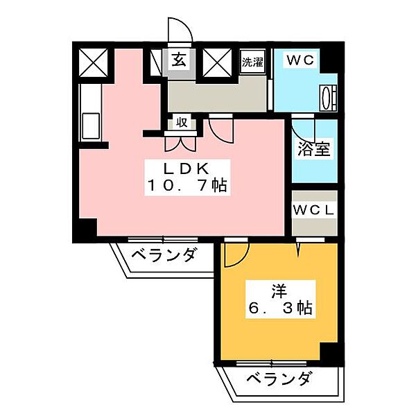 ソレイルコート桜本町 ｜愛知県名古屋市南区西桜町(賃貸マンション1LDK・8階・40.14㎡)の写真 その2