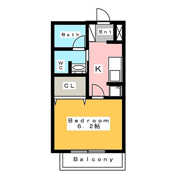 Ｔ．Ｉｓｌａｎｄ116 ｜愛知県名古屋市瑞穂区北原町１丁目(賃貸アパート1K・2階・23.82㎡)の写真 その2