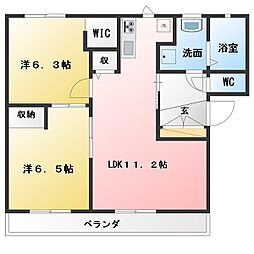 間取図画像 2LDK