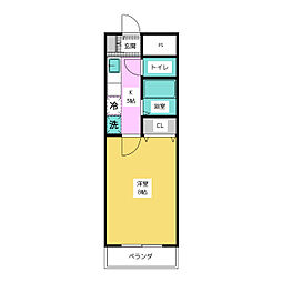 メゾン・モナミ 1Kの間取図画像