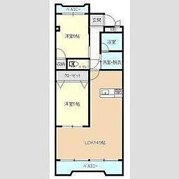 稲熊ビル 2LDKの間取図画像