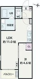 Jack kawagishiI 1LDKの間取図画像