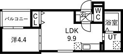 F asecia Superbe 1LDKの間取図画像