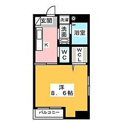 MAISONSPADE 1Kの間取図画像