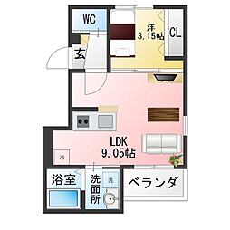 ELVIO IDOTA 1LDKの間取図画像