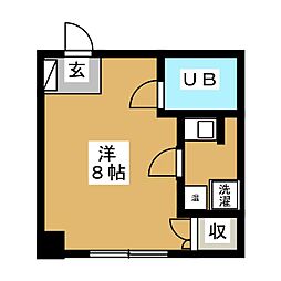 サウスレジデンス丸の内 5階1Kの間取り