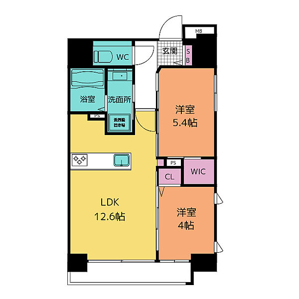 ザ・レジデンスパーク久屋大通 804｜愛知県名古屋市中区丸の内３丁目(賃貸マンション2LDK・8階・53.46㎡)の写真 その2