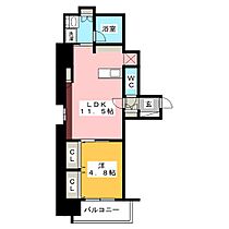 ルシェット白川公園  ｜ 愛知県名古屋市中区栄２丁目（賃貸マンション1LDK・9階・45.18㎡） その2