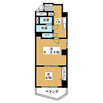 ヴァンキッシュ  ｜ 愛知県名古屋市東区泉１丁目（賃貸マンション2K・10階・47.37㎡） その2